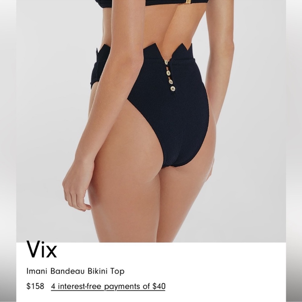 *NWT VIX Imani black bikini bottom (S bottom)